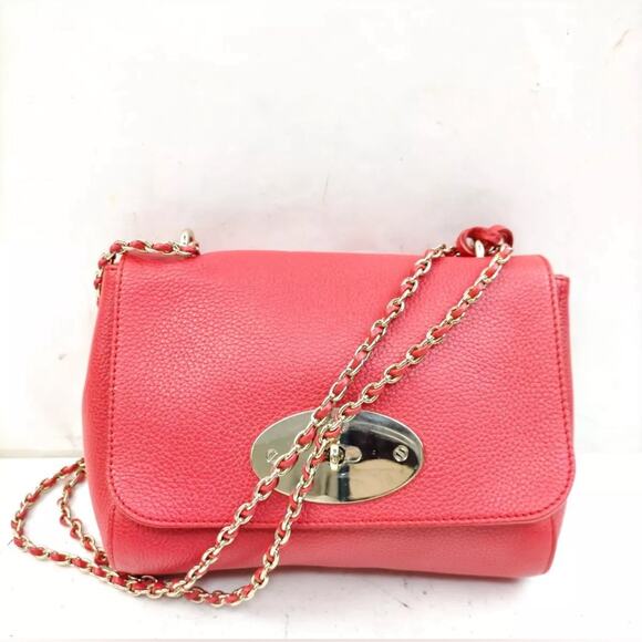 MULBERRY EUC red chain strap lily bag - Picture 1 of 10